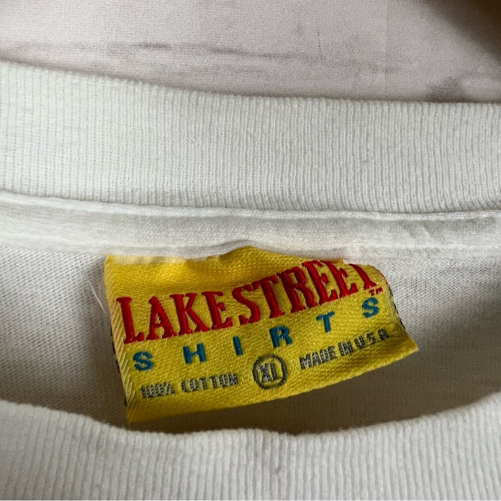 Vintage 1990s Blonde Joke Lake Street T-Shirt XL - Picture 3 of 4